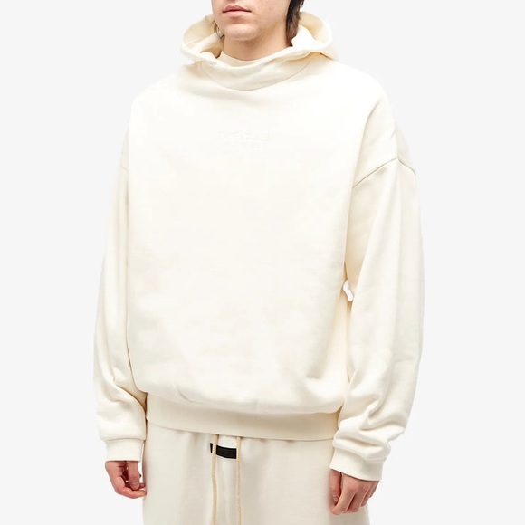 Fear of God Essentials Cloud Dancer Hoodie Kith Size Large New with Tags - Picture 1 of 14